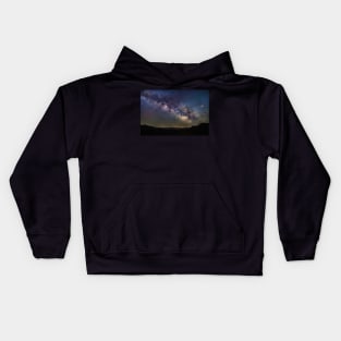 The Milky Way Over Northern California Kids Hoodie